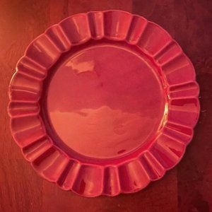 Cranberry Serving Platter From Faianca Subtil Portugal